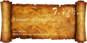 Torner Árpád névjegykártya